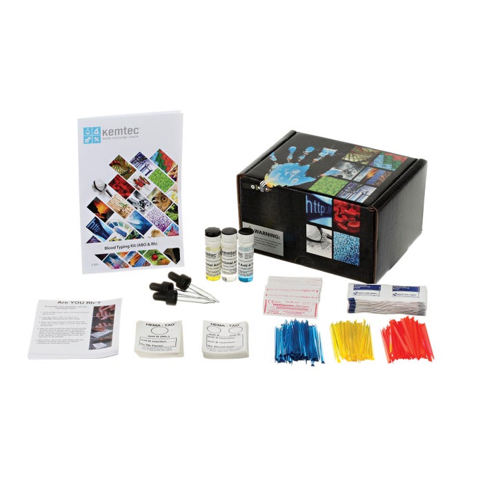 Kemtec Rh and ABO Blood Typing Kit