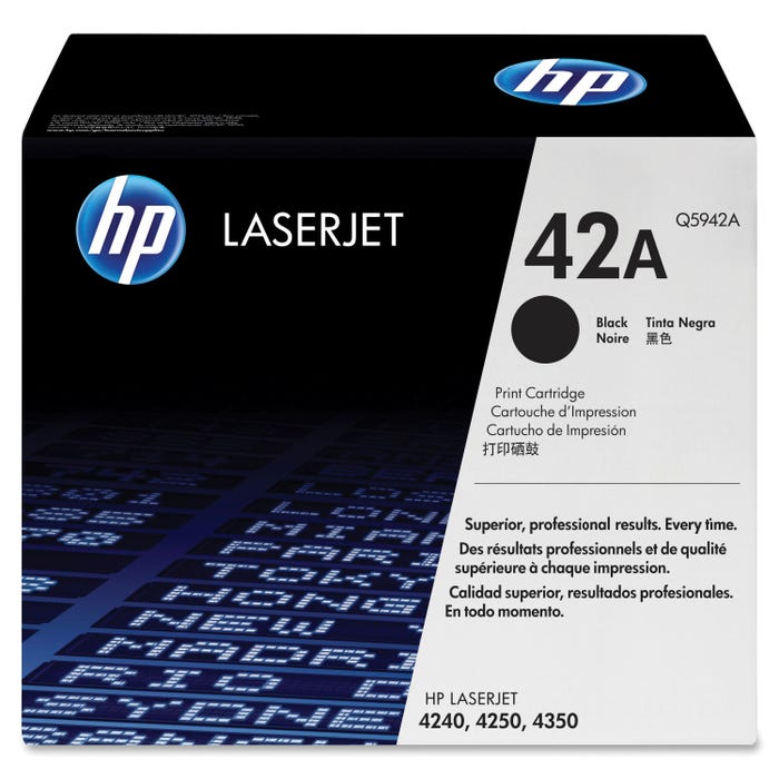 HP 42A Ink Cartridge, Q5942A, Black