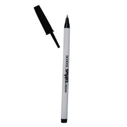 Image for School Smart Round Stick Pen, Medium Tip, Black, Pack of 12 from School Specialty