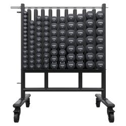 Power Systems Premium Dumbbell Rack with Dumbbells Set, 44 Pairs, Neoprene 2151696