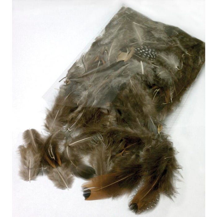Creativity Street Natural Feathers, 2 to 3 Inches, Assorted Colors, Set of 200