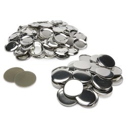 Neil Enterprises Button Components, 3 Inch, Metallic, Pack of 100