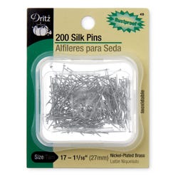 Dritz® Straight Brass Pins, 1-1/16 Inch, Pack of 200