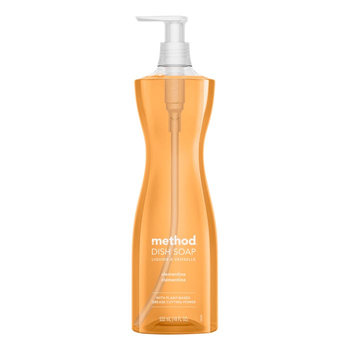 Method Products Clementine Dish Soap, 18 oz, Orange