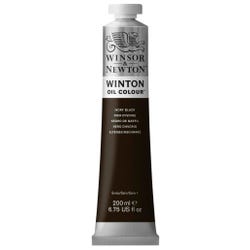 Winsor & Newton Winton Oil Color, 6.75 Ounce Tube, Ivory Black 237906