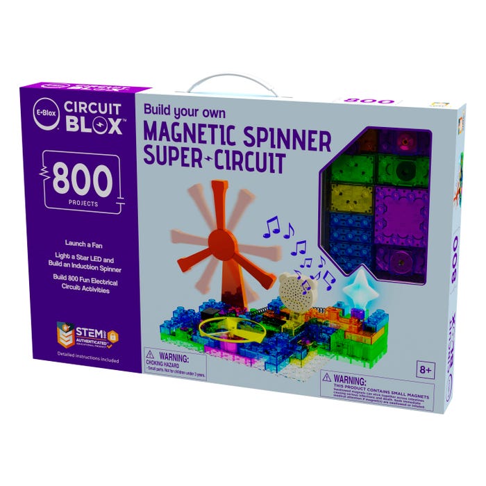 E-Blox BYO Induction Spinner Super Circuit Student Set