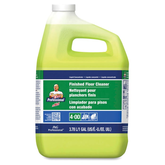 Mr. Clean Floor Cleaner, 1 gal, Yellow, Manual 1:128, Automatic Machines 1:512