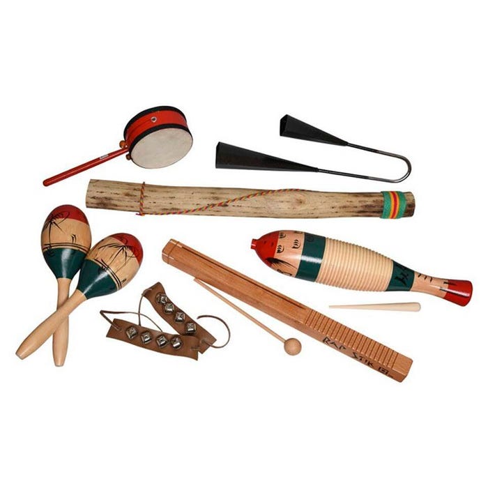 Rhythm Band Multicultural Instruments Set, 11 pieces
