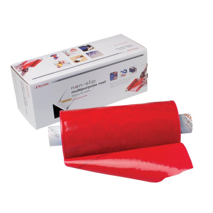 Dycem Non-Slip Material Roll, 8 Inches x 10 Yards, Red