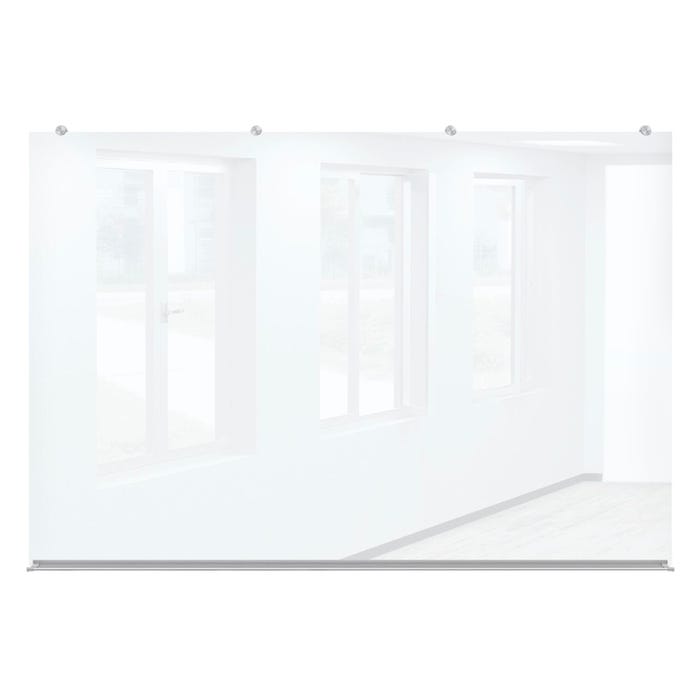 MooreCo Basic Glass Wall Panel, 4 x 6 Feet