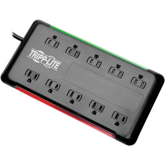 Tripp Lite 10-Outlet Surge Protector Power Strip 6 Foot Cord, 2880 Joules, Black
