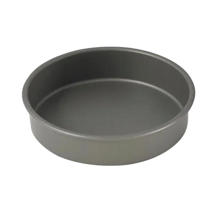 Winco Aluminum Round Cake Pan, 8 Inch Diameter, Silver