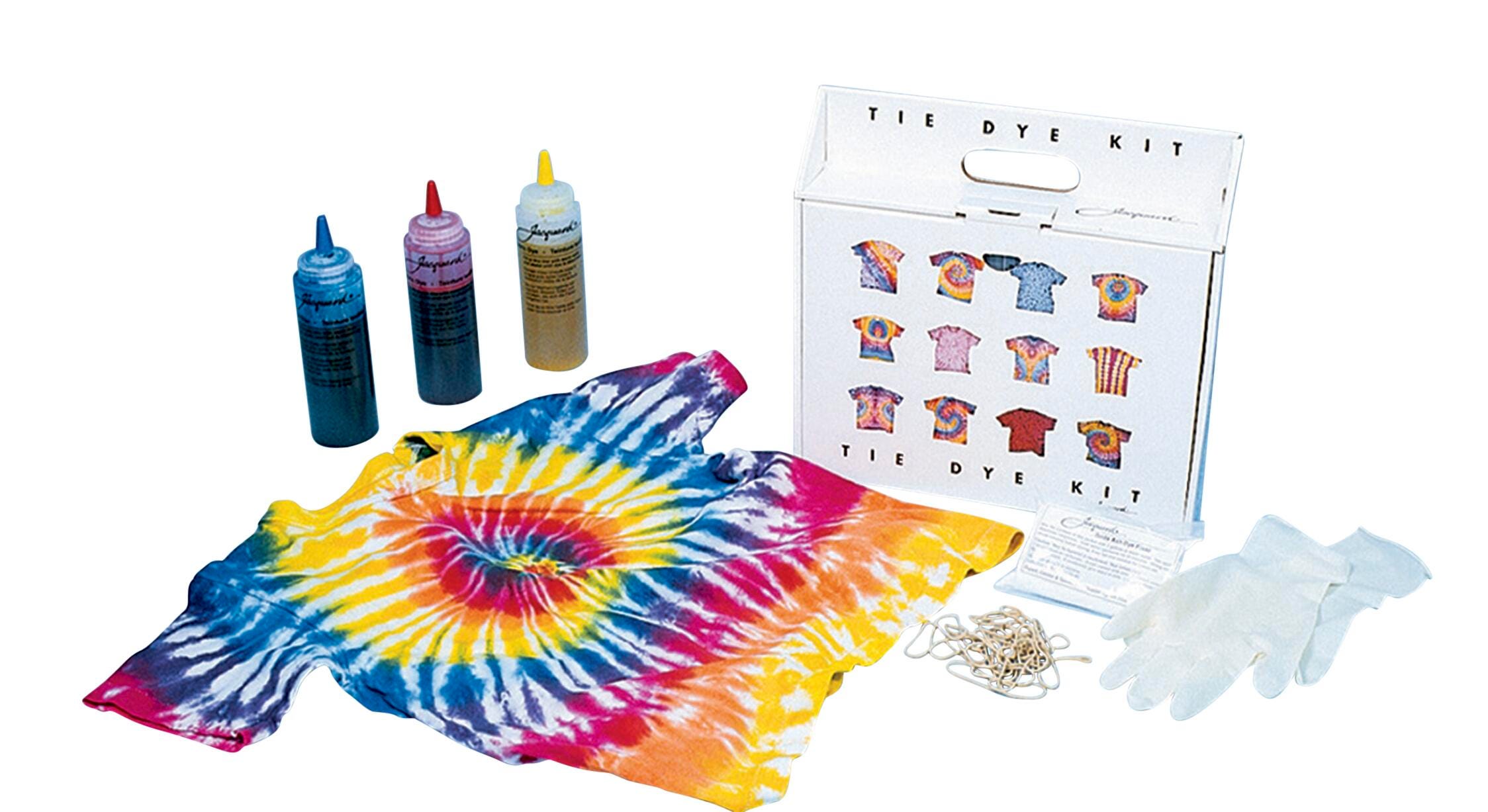 Jacquard Economy Tie-Dye Kit, Supplies for up to 15 Shirts, Assorted Primary Color 244917