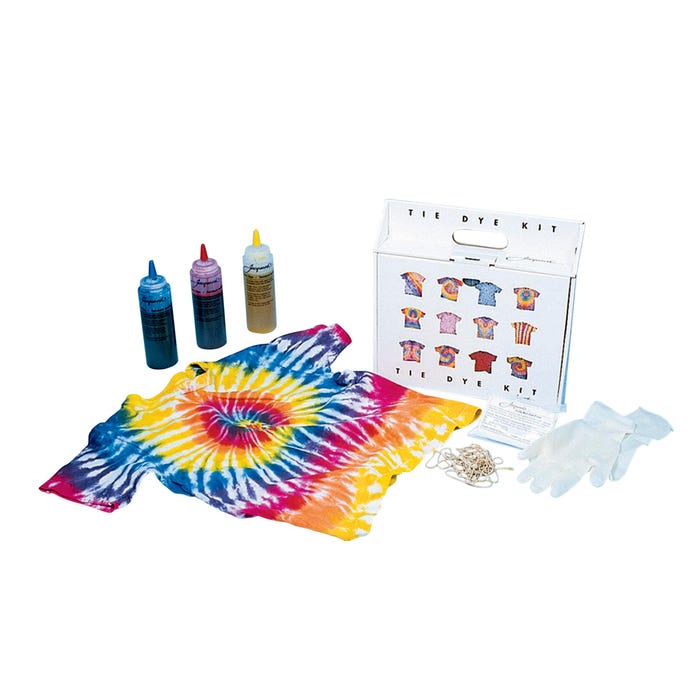 Jacquard Economy Tie-Dye Kit, Supplies for up to 15 Shirts, Assorted Primary Color
