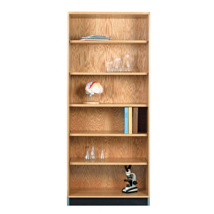 Diversified Spaces Bookcase, 6 Shelves, 24 x 22 x 84 Inches, Oak