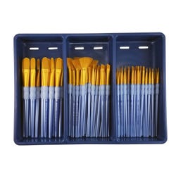 Royal & Langnickel Scholastic Choice Gold Taklon Specialty Set, Set of 72 1502733