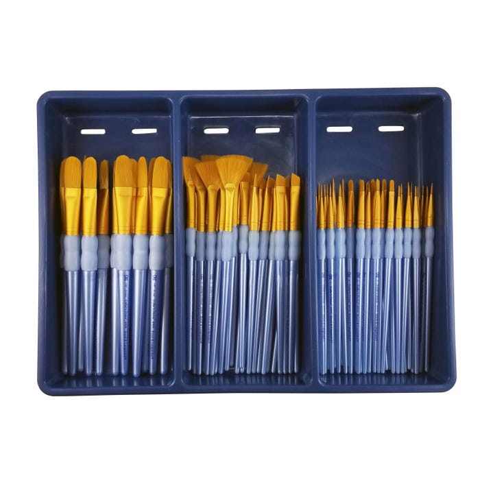 Royal & Langnickel Scholastic Choice Gold Taklon Specialty Set, Set of 72