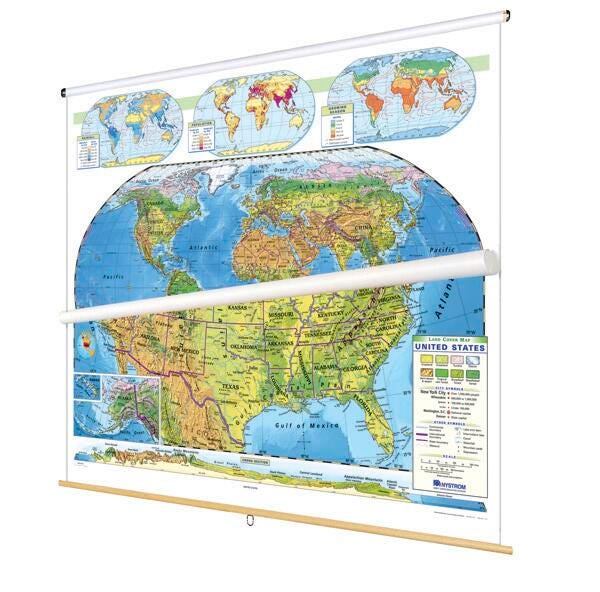 Nystrom Land Cover United States and World Map Set, Item Number 1398310