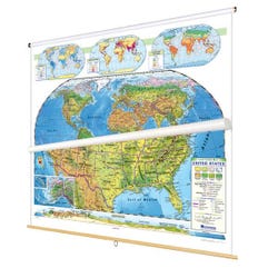 Nystrom Land Cover United States and World Map Set, Item Number 1398310