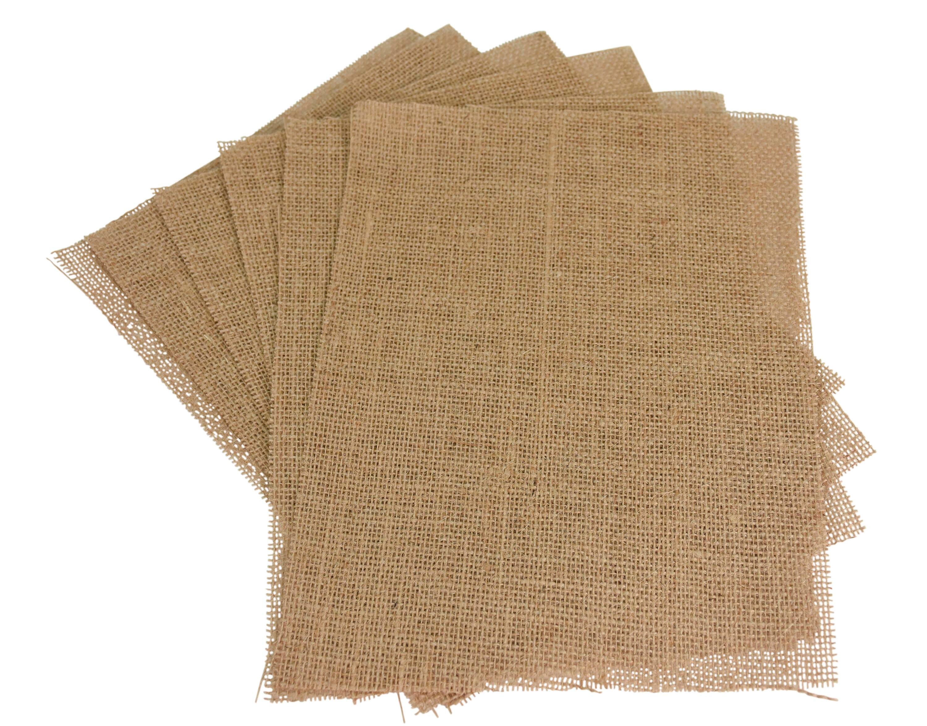 Image for Thompson Decorator Burlap Sheets, 9 x 12 Inches, Natural, Pack of 6 from School Specialty