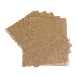 Image for Thompson Decorator Burlap Sheets, 9 x 12 Inches, Natural, Pack of 6 from School Specialty
