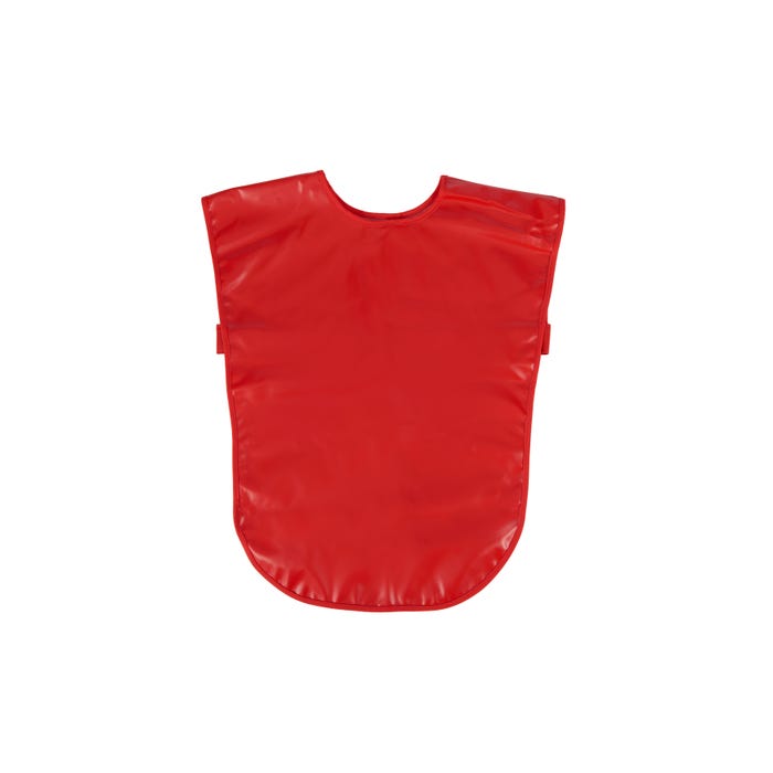 School Smart Vinyl Art Smock, 22 x 16 Inches, Red