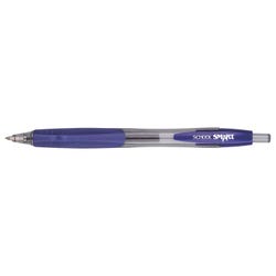 School Smart Retractable Gel Pens with Grip, Blue Ink, Pack of 12 1570507