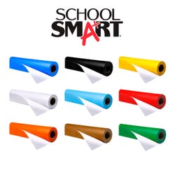 School Smart Fade-Resistant Art Paper Rolls, 48 Inches x 60 Feet, Assorted Colors, Pack of 9