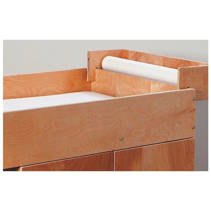 School Health Economy Creped Exam Paper Rolls, 21 Inches x 125 Feet, White