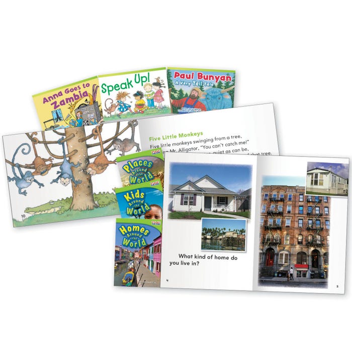 Teacher Created Materials Around the World Fiction & Nonfiction Text Pairs, Grade 1, Set of 6