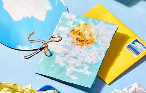 Handmade Paper Cloud Cards