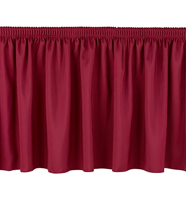 National Public Seating Shirred Pleat Skirting for Portable Stage 4001466
