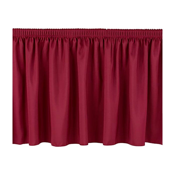 National Public Seating Shirred Pleat Skirting for Portable Stage