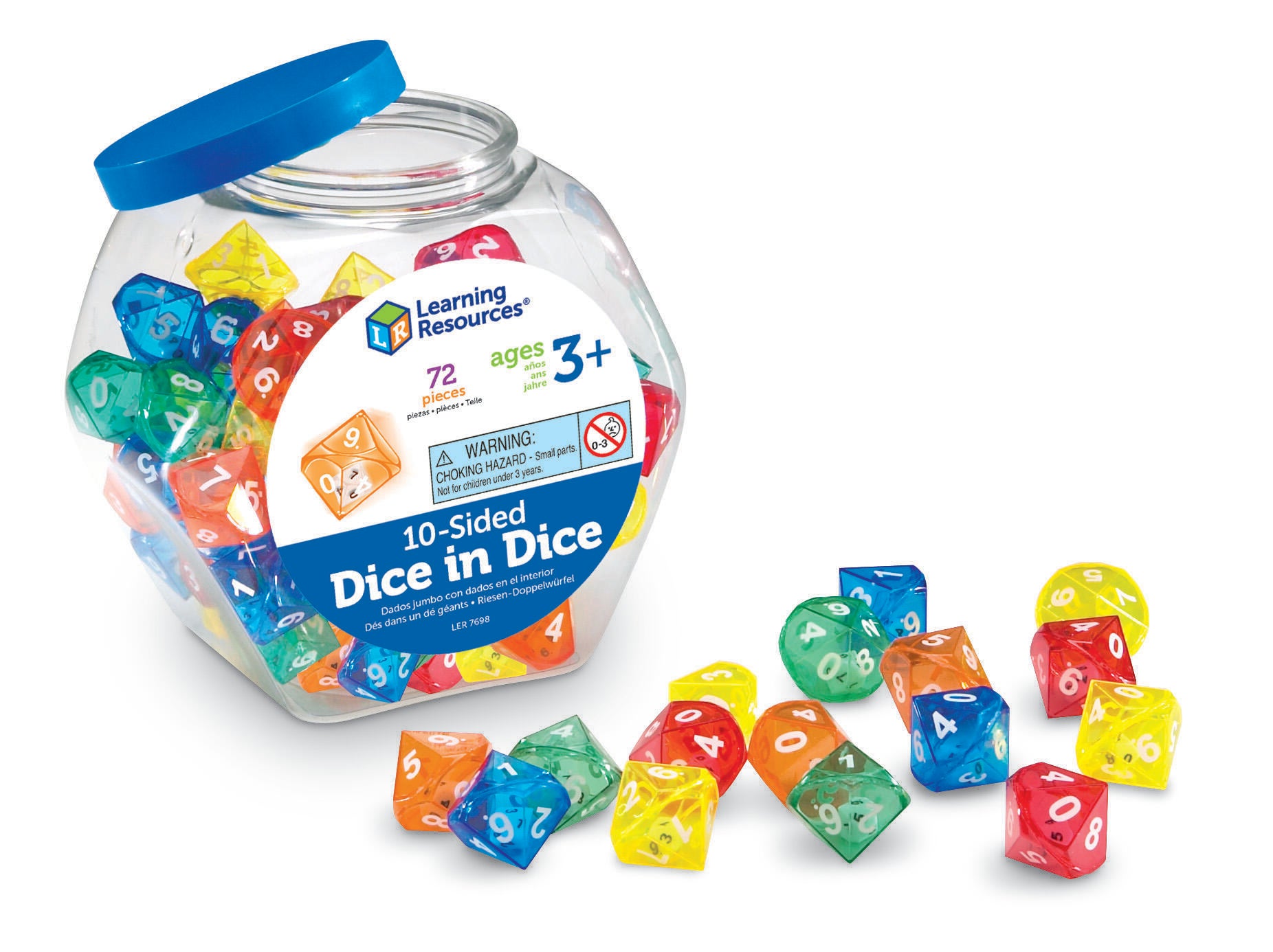 Learning Resources 10-Sided Dice in Dice Set 1289766