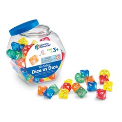Learning Resources 10-Sided Dice in Dice Set 1289766