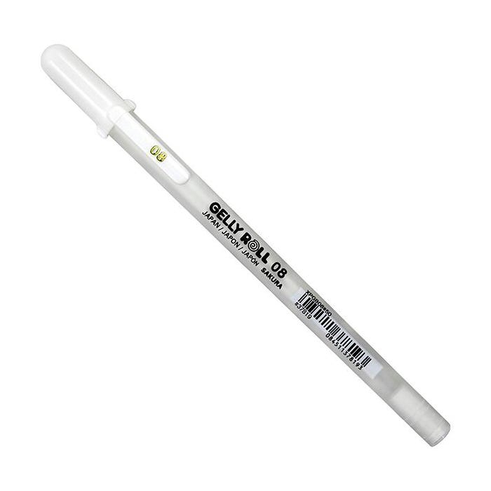 Sakura Gelly Roll White Gel Pens, Medium, 08, Pack of 12