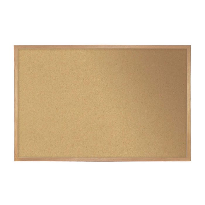 Ghent Natural Cork Bulletin Board with Wood Frame, 4 x 6 feet