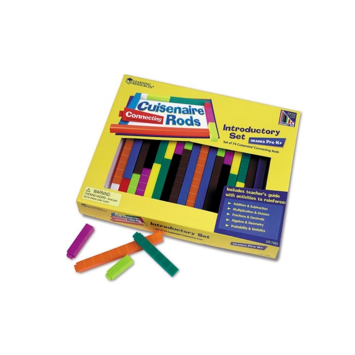 Learning Resources Connecting Cuisenaire Rods Introductory Set, 74 Pieces