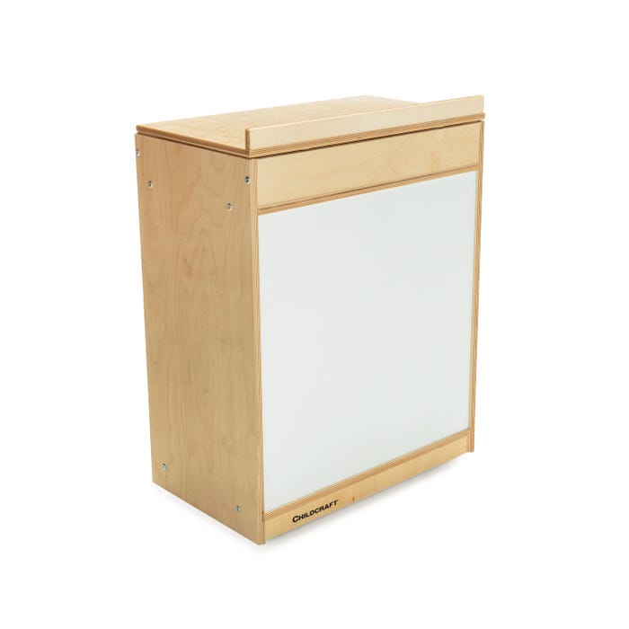 Childcraft Mobile Magnetic Dry-Erase Language Center with Big Book Display, Storage, & Casters, 24-1/2 x 14-5/8 x 32-3/4 Inches