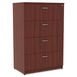 Lorell Essentials Laminate 4-Drawer Lateral File, 35-1/2 x 22 x 54-3/4 Inches, Mahogany 1565504