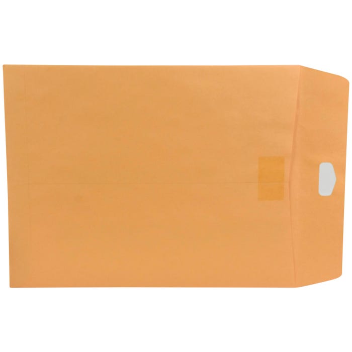 School Smart Multi Tak Clasp Envelopes, 10 x 13 Inches, Kraft Brown, Box of 100