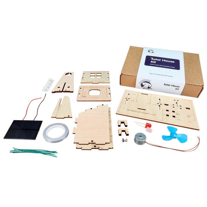 Brown Dog Gadgets Solar House Kit, 25 Pieces