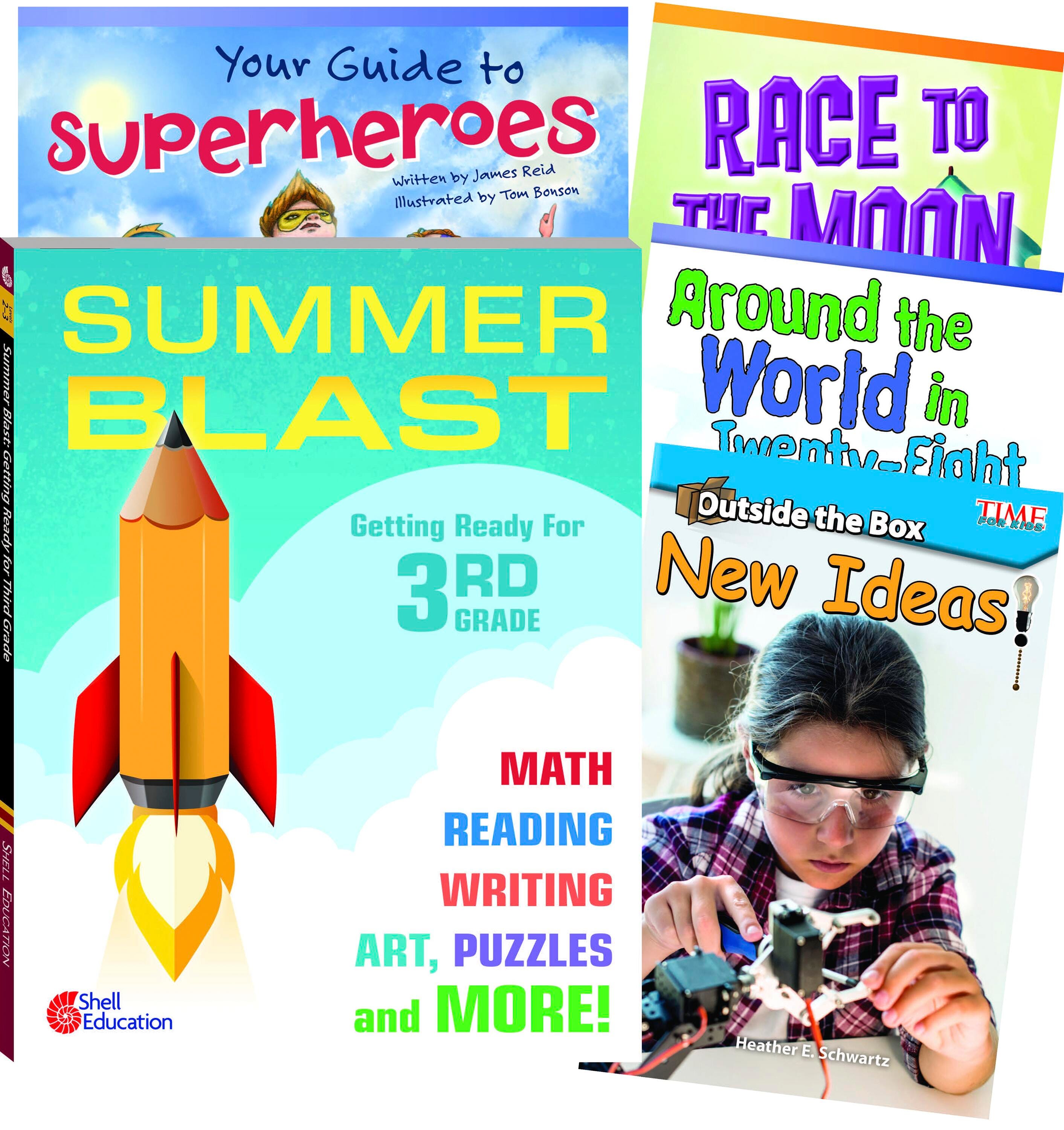 Image for Teacher Created Materials Learn-at-Home Summer Reading Bundle, Grade 3, Set of 5 from School Specialty