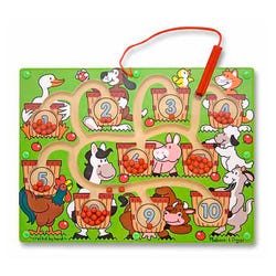 Melissa & Doug Magnetic Number Maze Puzzle with Wand 1609271