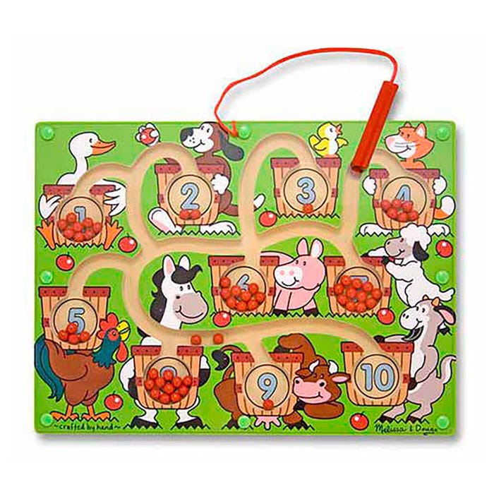 Melissa & Doug Magnetic Number Maze Puzzle with Wand
