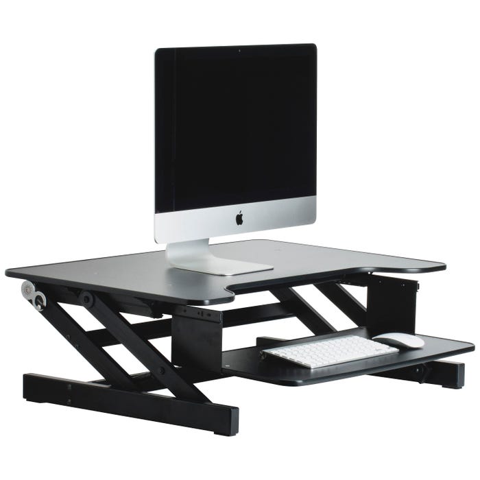 Lorell Adjustable Desk/Monitor Riser, Black