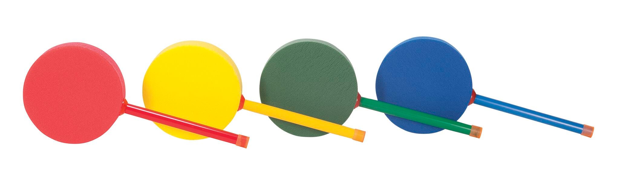 Image for Foam Drum Paddles Set, 12 Inch Handles, Set of 4 from School Specialty