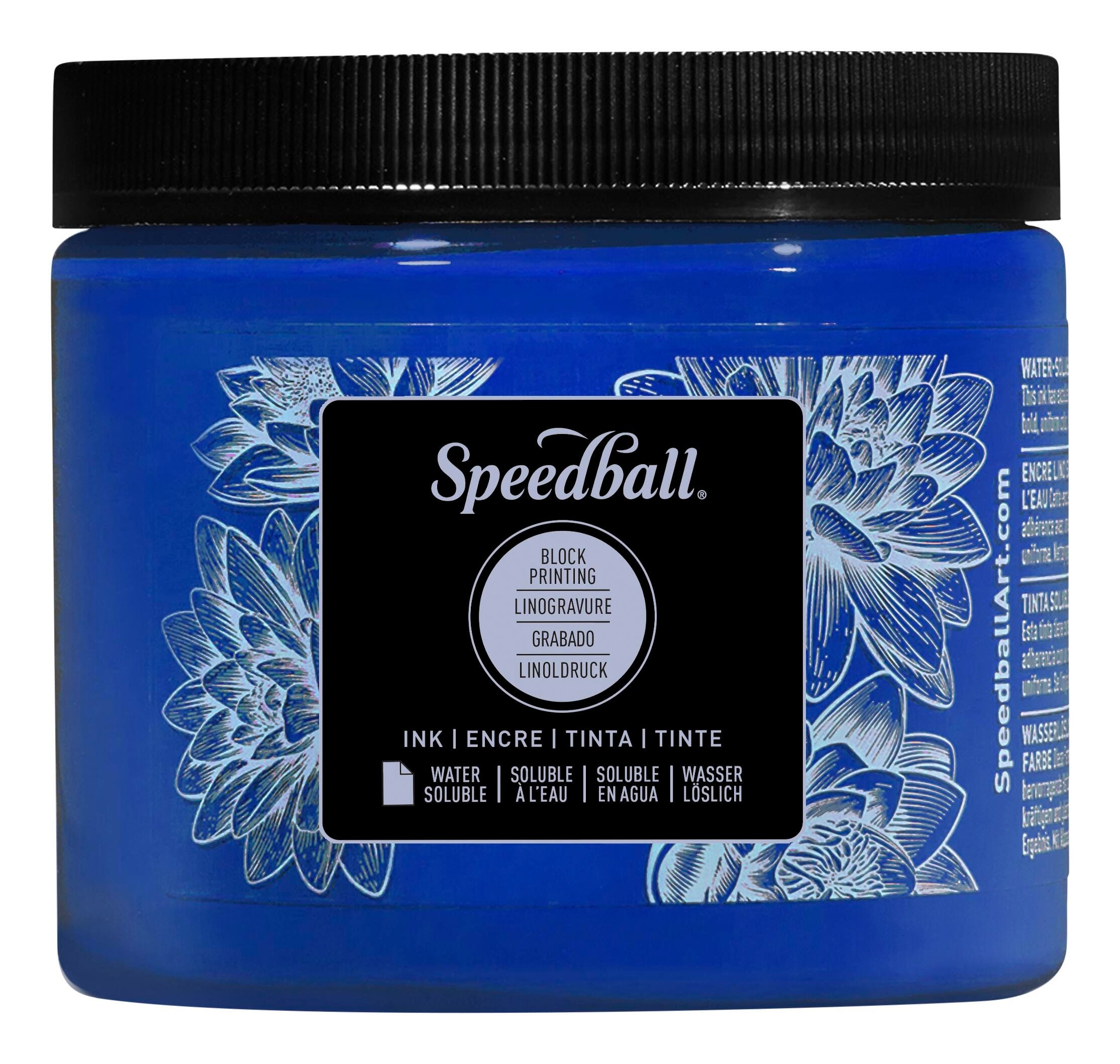 Speedball Water Soluble Block Printing Ink, Primary Blue, Pint 380816