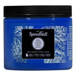Speedball Water Soluble Block Printing Ink, Primary Blue, Pint 380816