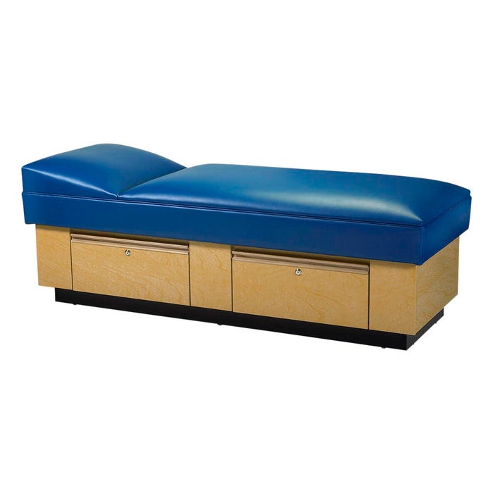 School Health S Varsity Custom Recovery Couch with Solid Wood Oak Drawer Pulls, 72 x 27 x 25 Inches